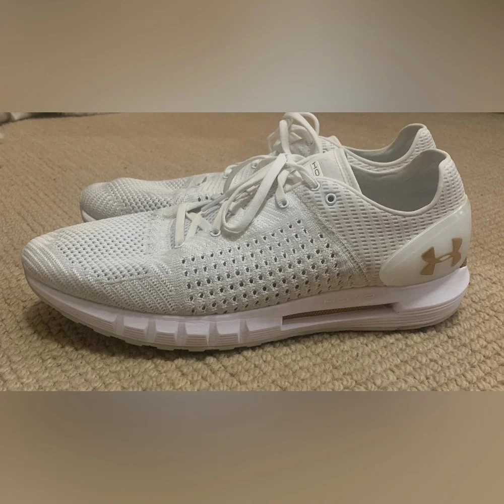 Men’s Running Training Athletic Shoe Size 13 Under Armour HOVR Sonic White Gold - Picture 6 of 11